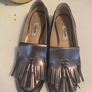 Clarks loafers with tassel